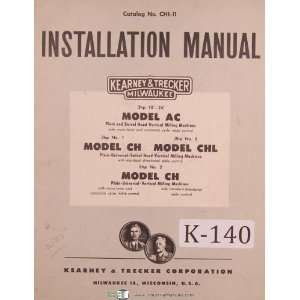  , CH, CHL, Swivel, Milling Installation Only Manual Milwaukee Books