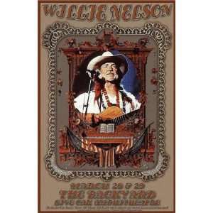  Willie Nelson Austin Texas Concert Poster 2003 MINT