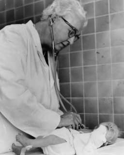 1966 photo Dr. Virginia Apgar welcoming worlds new  