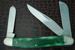 CASE XX 1 DOT 1979 GREEN APPALOOSA BONE STOCKMAN KNIFE  