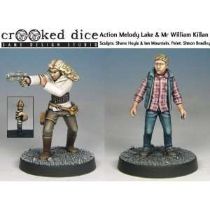  Doctor Who Miniatures Action Melody Lake & Mr William 