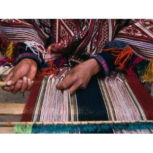 Traditionally Dressed Weaver Working, Pisac, Cuzco, Peru Lonely Planet 