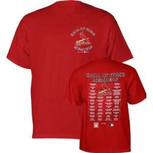   Cardinals Baseball Hall of Fame Members T Shirt