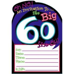 OH NO THE BIG 60 PARTY INVITATIONS PKG OF 8: Health 