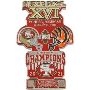  San Francisco 49ers Super Bowl XVI Collectors Pin: Sports 