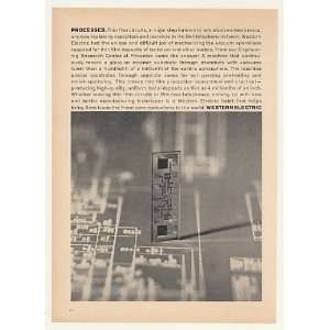   Western Electric Thin Film Circuit Print Ad (43411)