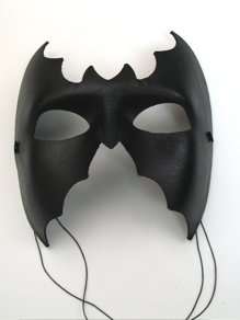   Black Bat Mask Fabric Italian Masks Costume Masquerade Mask Clothing