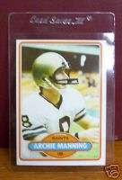 1980 Topps # 93 Archie Manning, New Orleans Saints  