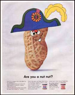ARE YOU A NUT NUT? 1967 SKIPPY PEANUT BUTTER COLOR AD  