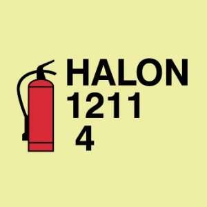  SIGNS SYMBOL FIRE EXTINGUISHER HALON