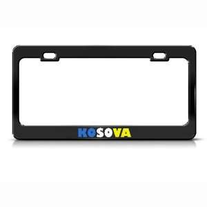  Kosova Flag Country Metal license plate frame Tag Holder 
