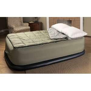  Queen Air Bed Fitted Cover Green: Sports & Outdoors