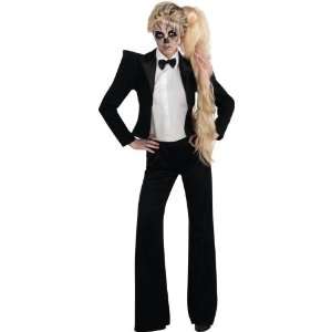    Lady Gaga Tuxedo Adult Costume   One Size (Standard) Toys & Games