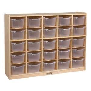  25 Tray Cubby Unit with Clear Trays: Baby