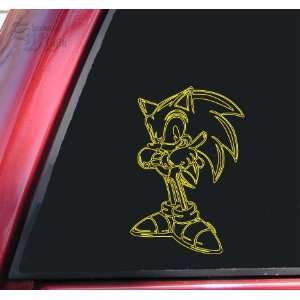  Sonic The Hedgehog Yellow Vinyl Decal Sticker: Automotive