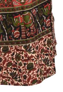 New Wrap Around Skirt Hand Block Print Boho Hippie New Long Cotton 