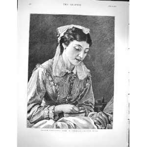   1878 British Charity Turkey Hospital Nurse Lady Print