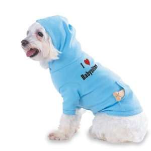 Love/Heart Babysitters Hooded (Hoody) T Shirt with pocket for your 