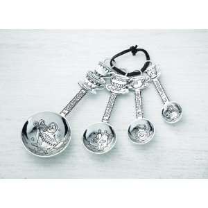  Cup/Saucer Measuring Spoons by Ganz: Kitchen & Dining