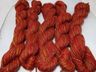 sale combo blend mix yarn set lot mohair red tweeds  