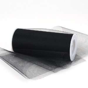  Premium Nylon Tulle Fabric 18 inch 25 Yards, Black Health 