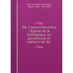  De lharmonie entre lÃ?glise et la Synagogue ou perpÃ 