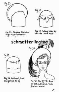 Millinery Book Make Hat Hats Illustrated Milliner 1949  