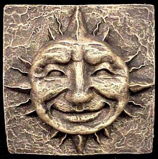 Sun Mask Art Wall Decor Home Garden Plaque 12002  