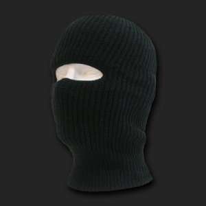  Black Single Hole Knit Ski Mask / Tactical Mask 