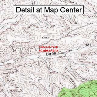  USGS Topographic Quadrangle Map   Cabezon Peak, New Mexico 