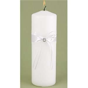  Sparkling Serendipity White Unity Candle 