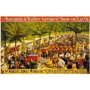  Barnum & Bailey Circus Vintage Wall Art