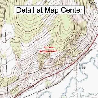   Topographic Quadrangle Map   Truxton, New York (Folded/Waterproof