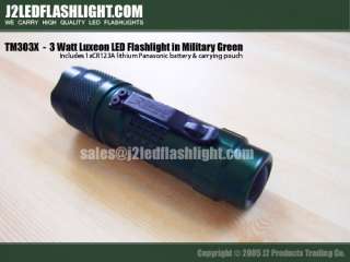 Nuwai tm303x Q3 Luxeon LED Flashlight , Green  