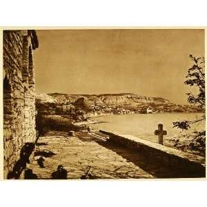  1932 Romania Balchik Bay Town Black Sea Photogravure 