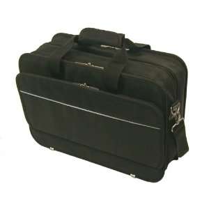   Black Ballistic Nylon Long Wear Laptop Briefcase
