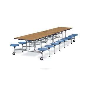 Virco Inc. Mobile Stool Table   30 Inch x 144 Inch   27 Inch High Top 