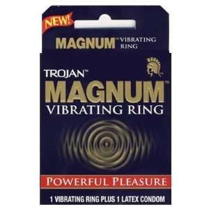  Trojan Magnum Vibrating Ring Single Retail Box: Health 