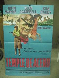 TRUE GRIT, Argentine poster (John Wayne, Kim Darby)  