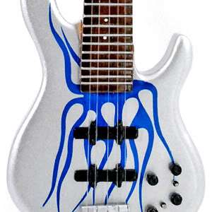 Miniature Guitar Robert Trujillo Metallica Flame Bass  