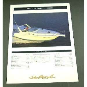   : 1995 95 SEA RAY 330 EXPRESS Cruiser Boat BROCHURE: Everything Else