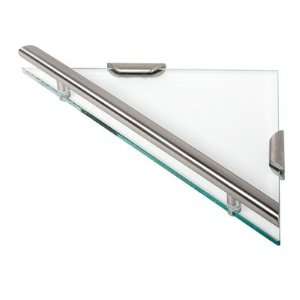 Nemox Triangular Glass Shelf Tray Finish Chrome 