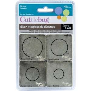   Cuttlebug 2X2 Die Set 4/Pkg Circles by Provo Craft