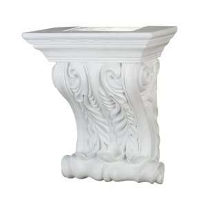 Kenroy Home 21463WH Cornice 17 Inch by 15 Inch Lighted Shelf Sconce in 