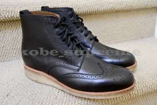   Brogue Crepe Sole Boots Black 10.5 visvim yuketen trickers mcnairy