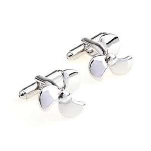  Silver Boat Propeller Cufflinks with Gift Box Office 