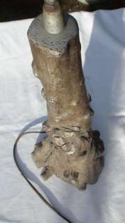 ANTIQUE TREE TRUNK LAMP  