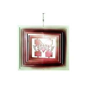   : Mississippi State Bulldogs 12 Geo Wind Spinner: Sports & Outdoors