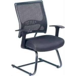  Guest Side Reception Sled Base Mesh Chair: Office Products