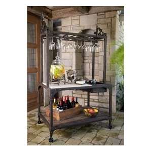  Wrought Iron Tuscan Party Center  Brown: Home & Kitchen
